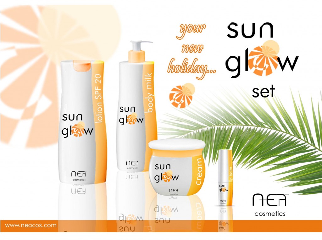 Seria Sun Glow - logo, opakowania